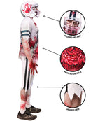 Zombie American Footballer Costume