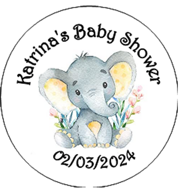 Baby Shower Personalised Badge