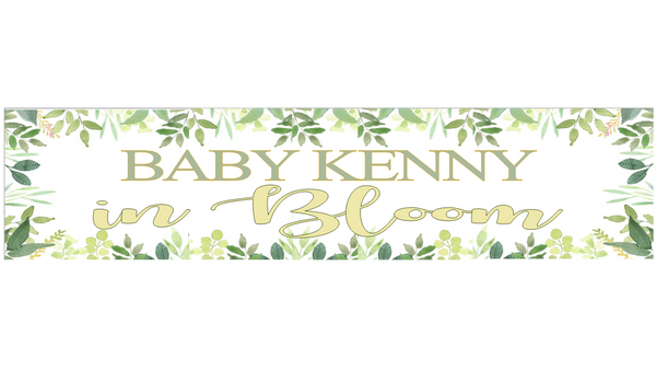 Personalised Baby in Bloom Banner