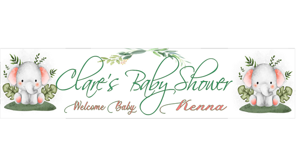 Personalised Baby Shower Banner