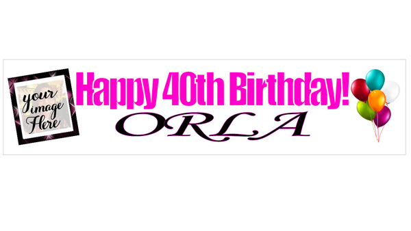 Personalised Birthday Banner With Photo