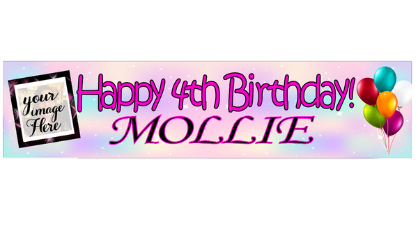 Personalised Birthday Banner With Photo