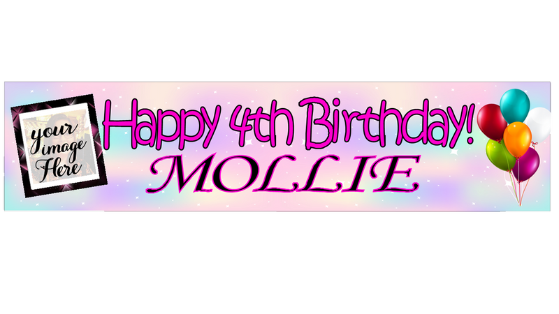 Personalised Birthday Banner With Photo