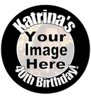 Personalised Birthday Badge with Pic