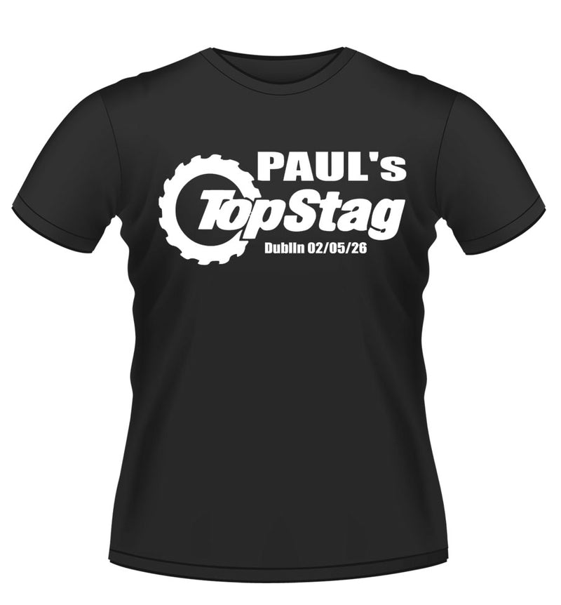 Top Gear Design Personalised Stag Party T-shirt