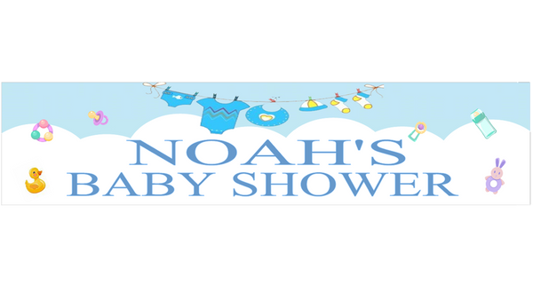 Personalised Baby Boy- Baby Shower/Birthday/Gender Reveal Banner