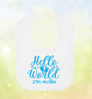 'Hello world' Personalised Bib