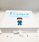 Luxury Personalised Boys First Holy communion Gift Box