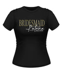 Personalised BRIDESMAID Tshirt with Name