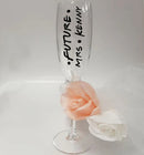 Personalised 'Friends theme' Champagne Glass