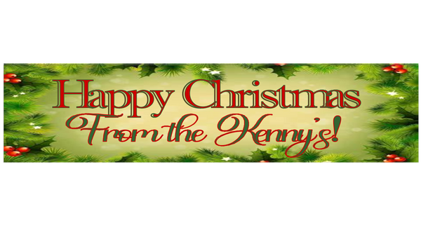 Personalised Christmas Banner