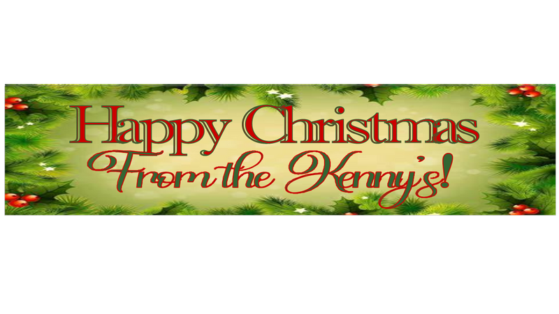 Personalised Christmas Banner