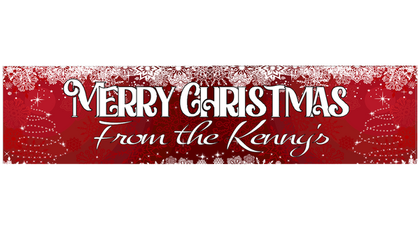 Personalised Christmas Banner