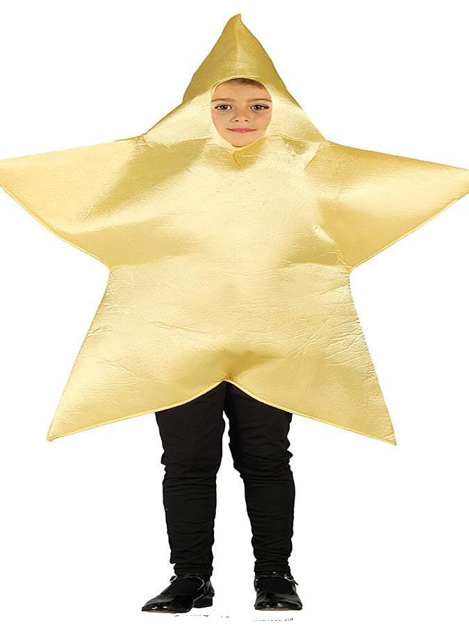 Christmas star Kids Costume Gold