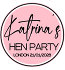 Personalised Classy Hen Party Badge