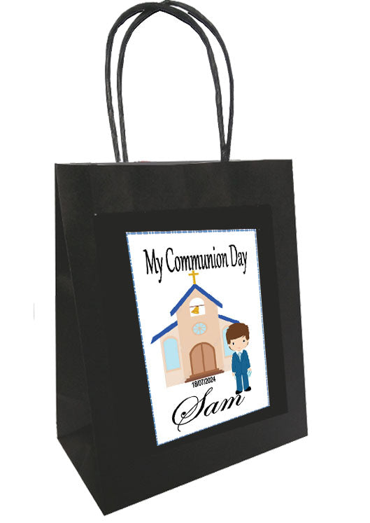 First Holy Communion Boys Personalised gift Bag