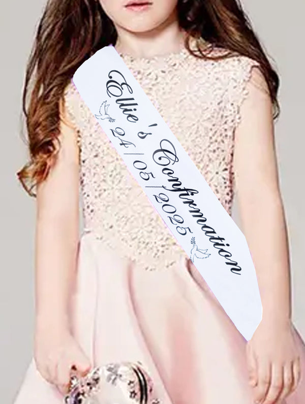 Personalised Confirmation Day Sash
