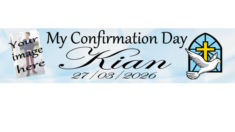 Personalised Confirmation Banner with Photo