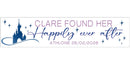 Disney 'Found your Happily Ever After' Personalised Banner