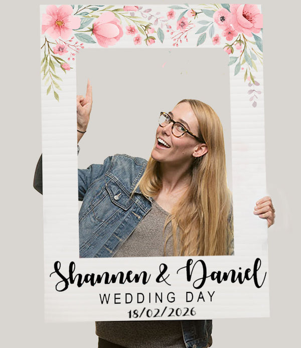 Personalised Floral 'ANY OCCASSION' Selfie Frame