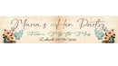 Vintage Floral Design Personalised Hen Party Banner