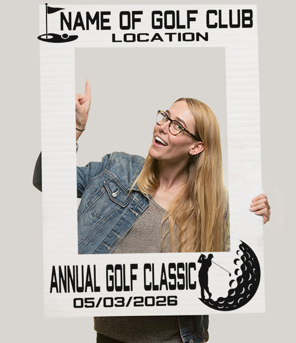 Personalised GOLF Theme Selfie Frame