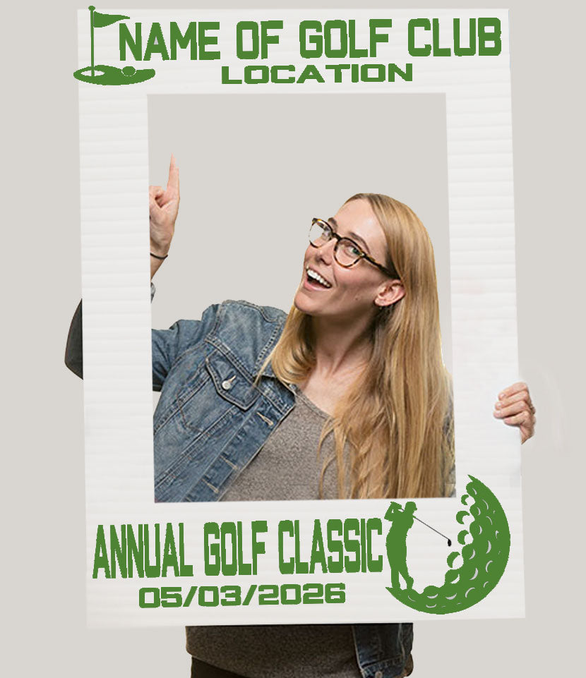 Golf Frame Personalised GOLF Theme Selfie Frame