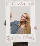 Personalised Rose Design Hen Party Selfie Frame