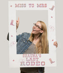 Personalised 'Last Rodeo' Theme hen party Selfie Frame