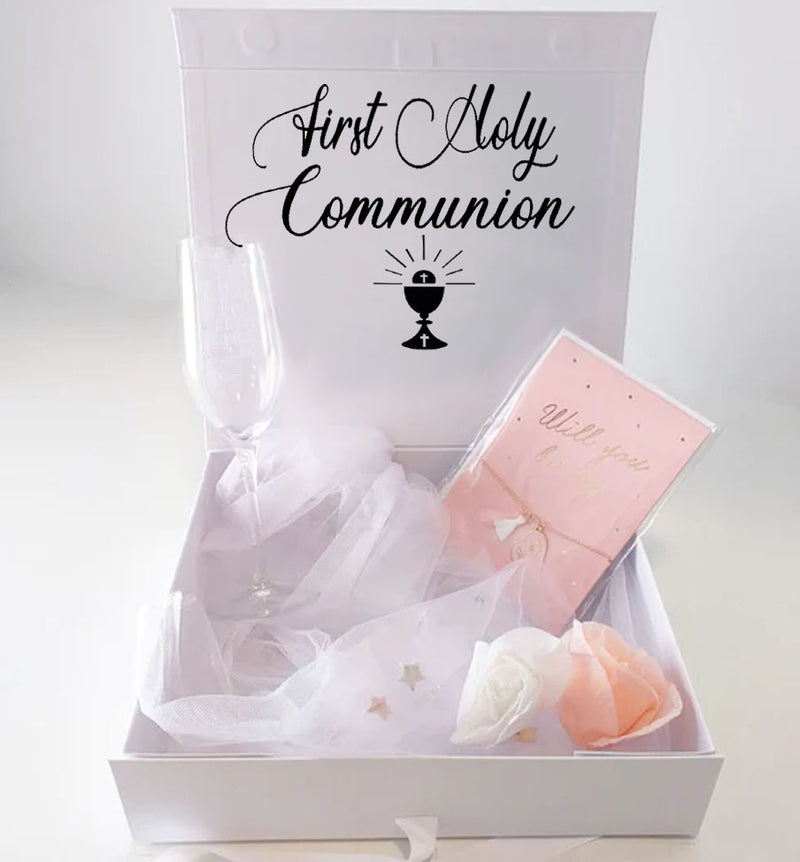 Luxury Personalised Girls First Holy communion Gift Box
