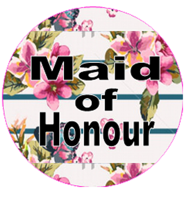 Vintage  Design Maid of Honour Badge