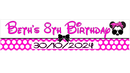personalised Birthday Party Banner