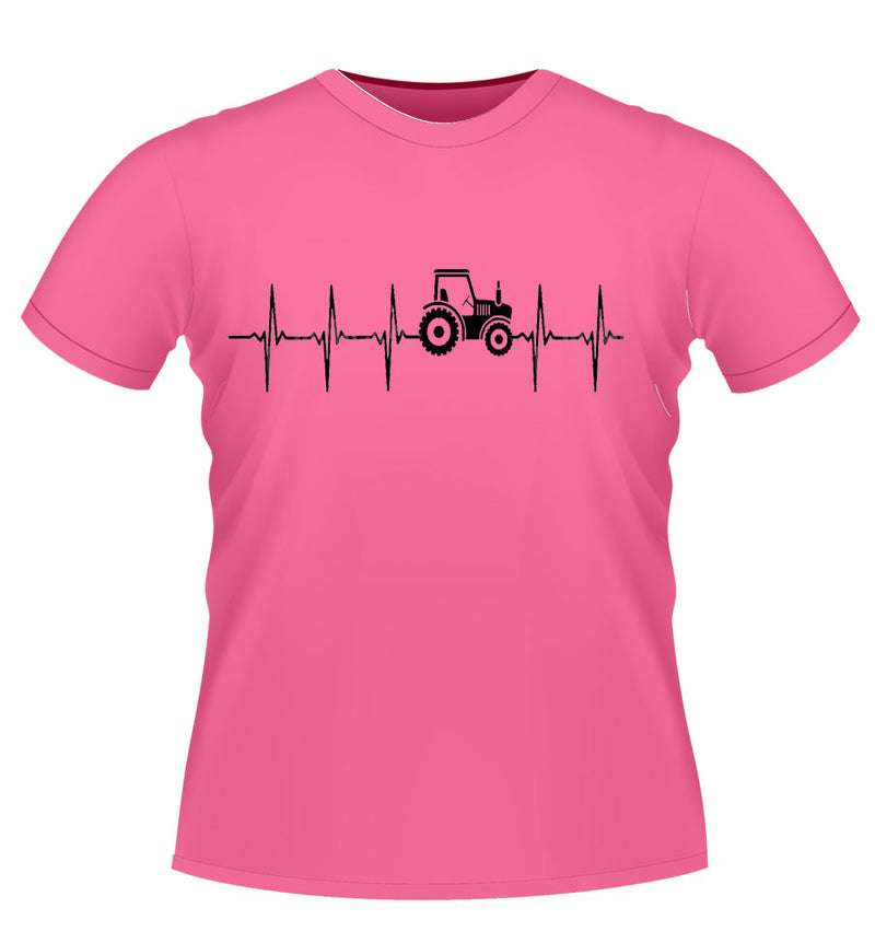 Tractor Heartbeat Funny Tshirt