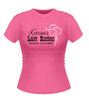Cowgirl Theme Last Rodeo Personalised Hen Party Tshirt