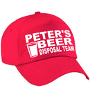 Personalised BEER DISPOSAL TEAM Baseball hat