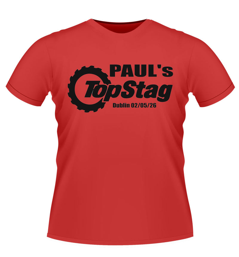 Top Gear Design Personalised Stag Party T-shirt