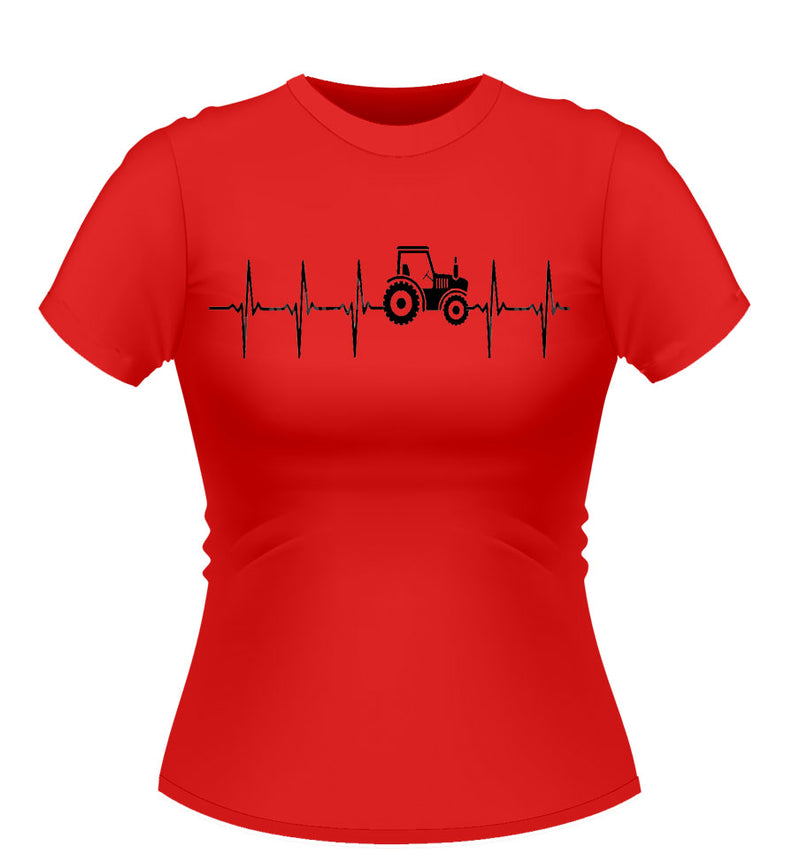 Tractor Heartbeat Funny Tshirt
