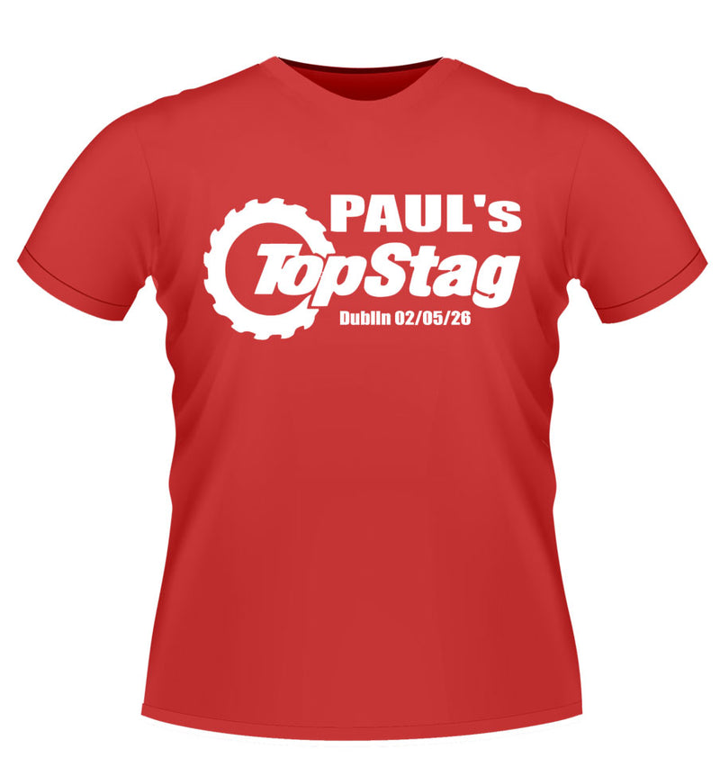 Top Gear Design Personalised Stag Party T-shirt