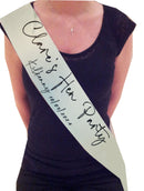 Personalised SCRIPT Font Style Sash