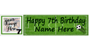 Personalised Fun Soccer theme Birthday Banner