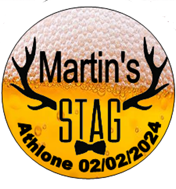 Personalised Stag party Badge