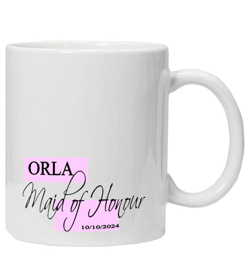 Personalised Maid of Honour Mug