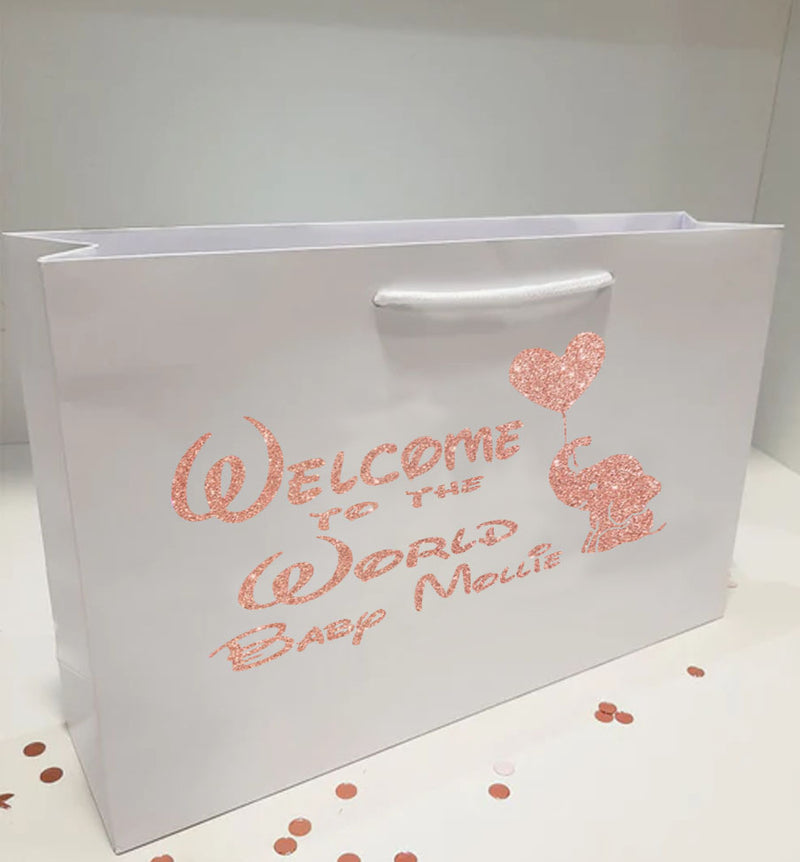 'Welcome to the World' Personalised Gift Bag