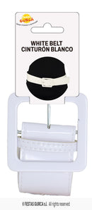 White Eighties Style Belt