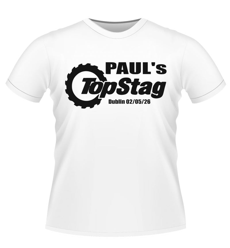Top Gear Design Personalised Stag Party T-shirt