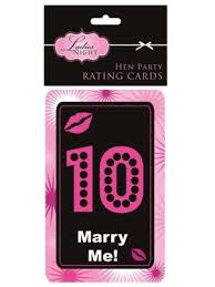 10 Male Rating Cards