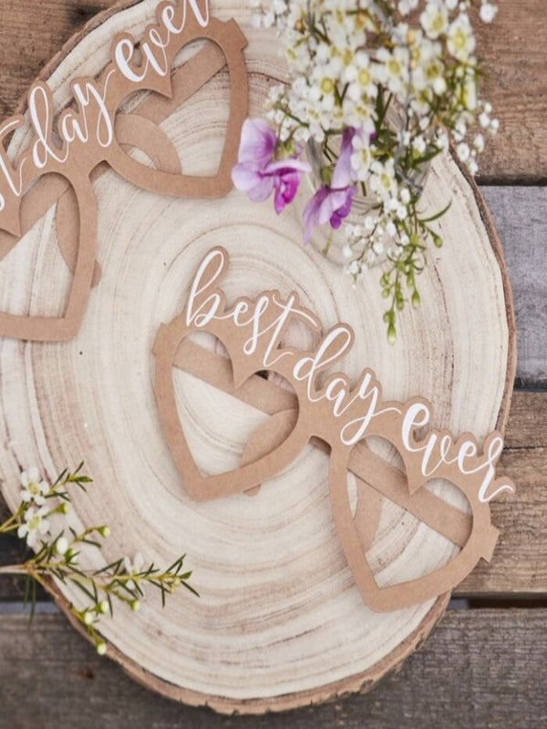Best Day Ever Glasses - Rustic Country