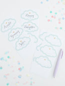 UNISEX GUEST STICKERS CLOUDS(18)