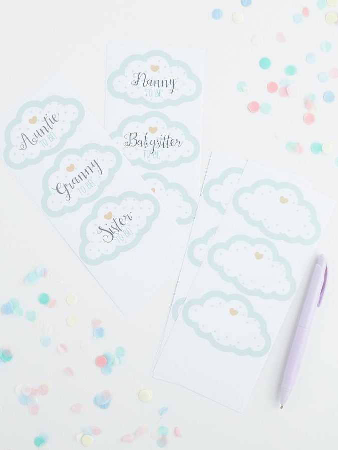 UNISEX GUEST STICKERS CLOUDS(18)