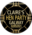 1920's Flapper Theme Personalised Badge